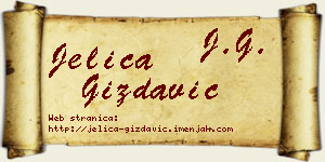 Jelica Gizdavić vizit kartica